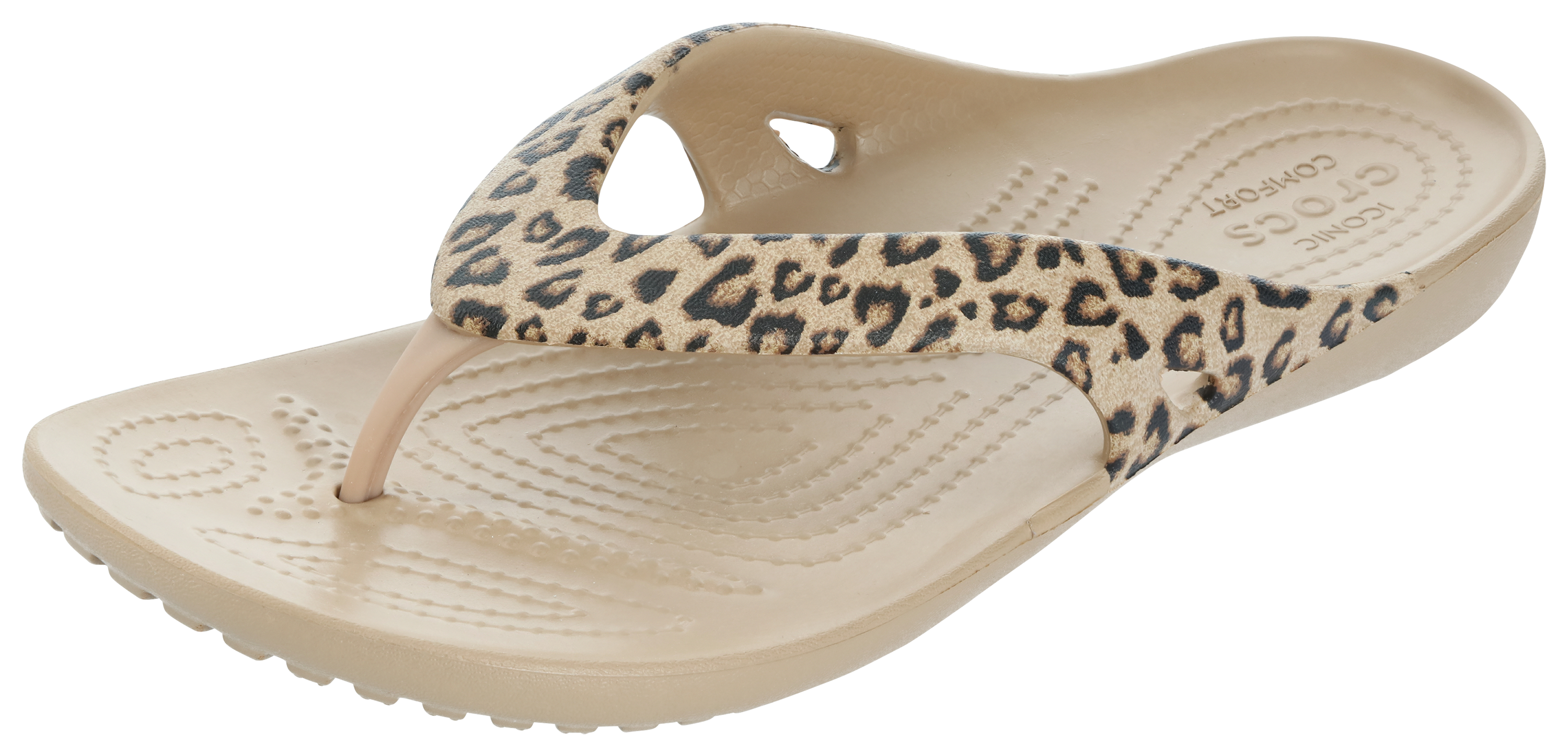 Crocs Kadee II Leopard Flip Thong Sandals for Ladies | Bass Pro Shops